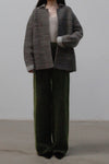 SWAYING/KNIT Mohair Gradient Straight Pants SW212XZ38 Green